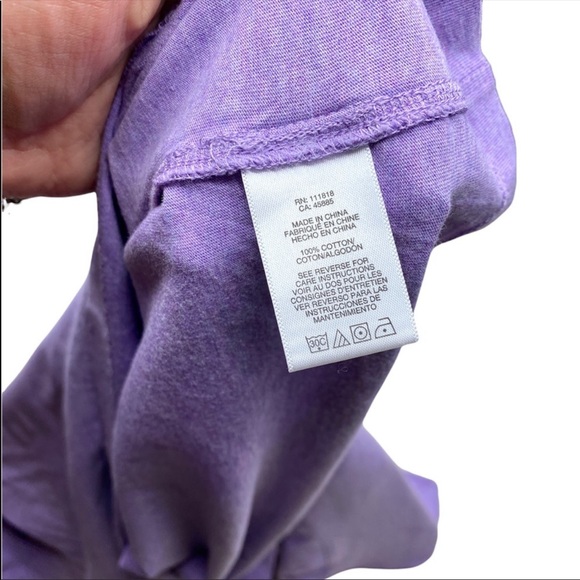 🦖MICHAEL KORS  MEN’S POLO PURPLE T-SHIRT SIZE-L - Picture 4 of 4